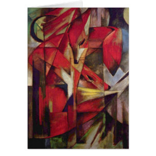 キツネby Franz Marc, ヴィンテージ・抽象芸術・キュービズム・アート