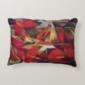 キツネby Franz Marc, ヴィンテージ・抽象芸術・キュービズム・アート アクセントクッション (裏面)