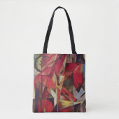 キツネby Franz Marc, ヴィンテージ・抽象芸術・キュービズム・アート トートバッグ (正面)