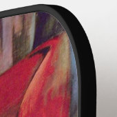 キツネby Franz Marc, ヴィンテージ・抽象芸術・キュービズム・アート ピックルボールラケット (左詳細)