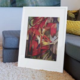 キツネby Franz Marc, ヴィンテージ・抽象芸術・キュービズム・アート ポスター