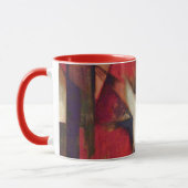 キツネby Franz Marc, ヴィンテージ・抽象芸術・キュービズム・アート マグカップ (左)