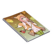 キツネCosplayの日本製アニメの女の子 ノートブック (右側)