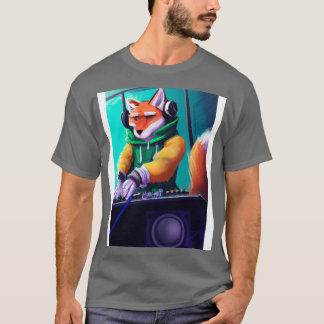 キツネDJブース6 Tシャツ