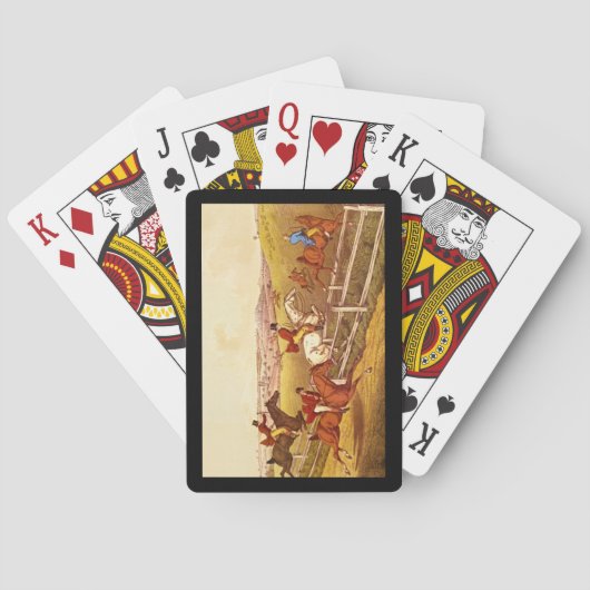 キツネHunting',ヘンリーAlken_Engravings トランプ (裏面)