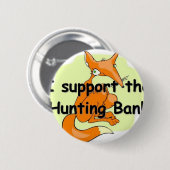 キツネIサポート狩りの禁止 缶バッジ (正面&裏面)