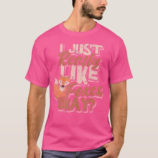 キツネs男性へキツネ頭が切れると女性 tシャツ (正面)