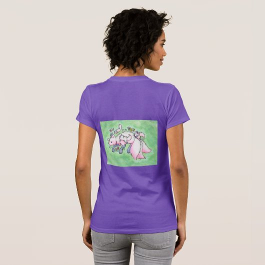 キツネTシャツ Tシャツ (裏面フル)