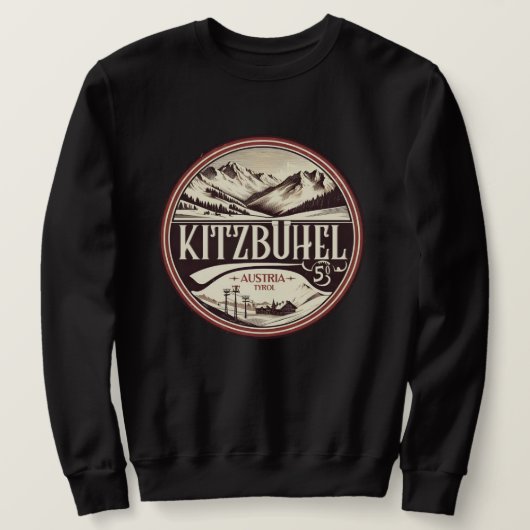 キツブエルタウンオーストリアSKIリゾートギフト スウェットシャツ (デザイン正面)