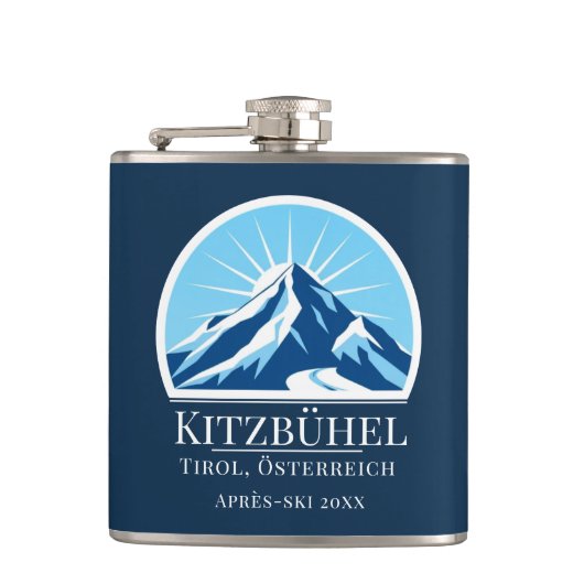 キツブヘルキルチベルグオーストリアスキーリゾート フラスク (正面)