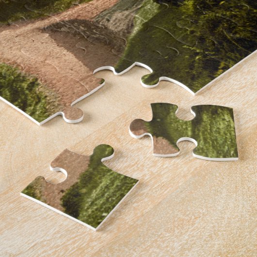 キヅタの傷の石、Malvern、ウースターシャー、イギリス ジグソーパズル (側面)