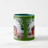 キヅタ及び果物かご ツートーンマグカップ (中央)