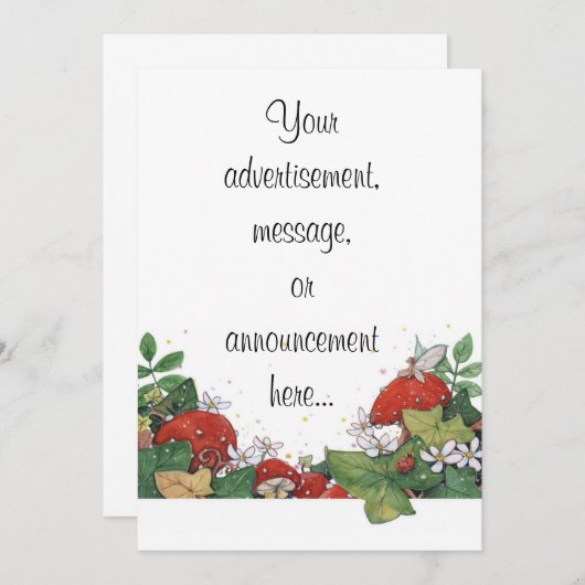 キヅタ及びToadstoolの照明 案内状 (正面/裏面)