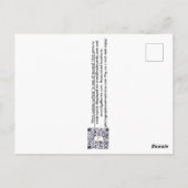 キティが訪問してきた ポストカード (裏面)