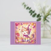 キティの誕生日喜び ポストカード (スタンド正面)