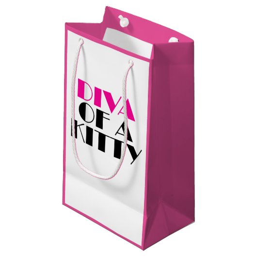 「キティのDIVA」小サイズのギフトバッグ スモールペーパーバッグ (正面アングル)