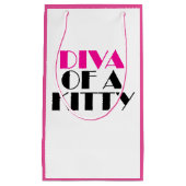 「キティのDIVA」小サイズのギフトバッグ スモールペーパーバッグ (正面)