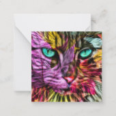 キティキャットキットンアートデザイン ノートカード (正面)