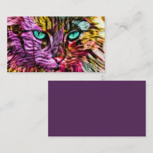 キティキャットキットンアートデザイン 名刺 (正面/裏面)