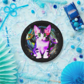 キティキャットサイキック美学キャラクター ペーパープレート (パーティー)