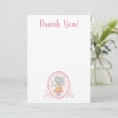 キティキャットピンクかわいいサンキューカード サンキューカード (スタンド正面)