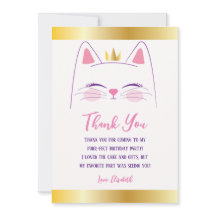 キティキャットピンクと金ゴールド誕生会
