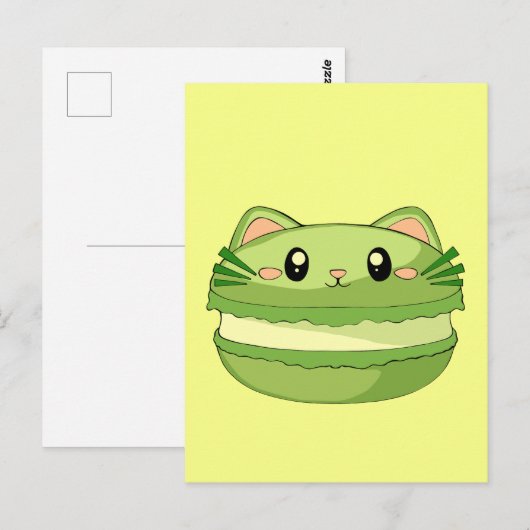 キティキャットマッチャマカロン ポストカード (正面/裏面)
