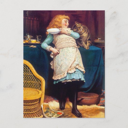 キティキャットラブ – ヴィンテージアート ポストカード (正面)