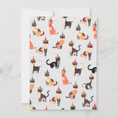 キティキャットレッツポーティ誕生日 招待状 (裏面)