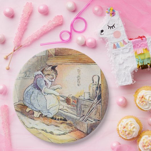 キティキャット料理退職パーティー ペーパープレート (パーティー)