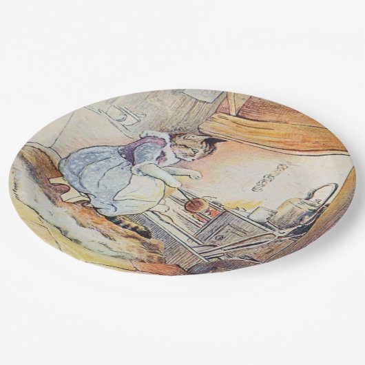 キティキャット料理退職パーティー ペーパープレート (アングル)