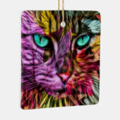 キティキャット紅葉カラフルアートデザイン セラミックオーナメント (右)