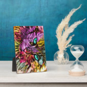 キティキャット紅葉カラフルアートデザイン フォトプラーク (側面)