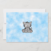 キティキャット誕生日招待状 招待状 (裏面)