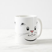 キティキャット顔 コーヒーマグカップ (正面右)
