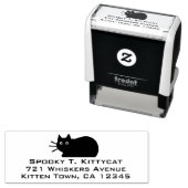 キティクールネコ差出人住所自己インクスタンプ セルフインキングスタンプ (インサイチュ)