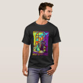 キティサグ不良子猫 面白い猫 ギャングスター Tシャツ (正面フル)