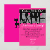 キティスタイルの女子会 A 招待状 (正面/裏面)