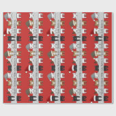 キティパーソナライズされたキャッツホリデー ラッピングペーパー (フラット)