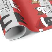 キティパーソナライズされたキャッツホリデー ラッピングペーパー (ロールコーナー)