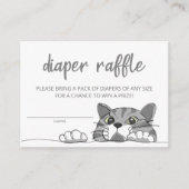 キティ猫おむつ男女兼用ラッフルチケット エンクロージャーカード (正面)