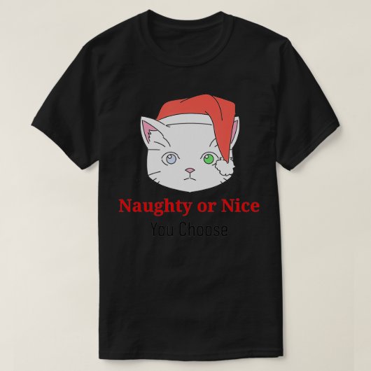 キティ猫かニースいけなを選ぶ Tシャツ (デザイン正面)