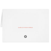 キティ猫とレディバグ空白のグリーティングカード (裏面横)