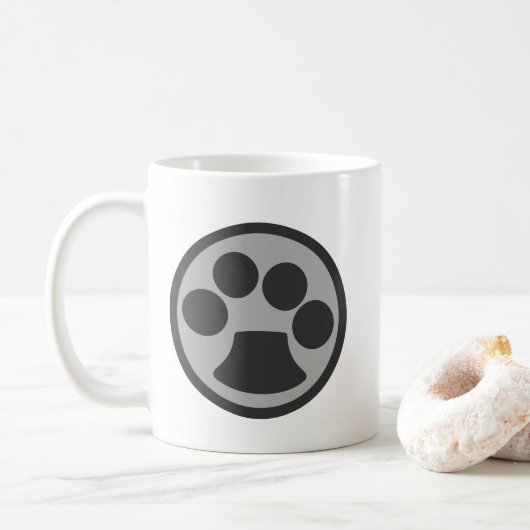 キティ猫のポープリント コーヒーマグカップ (ドーナツ)