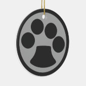 キティ猫のポープリント セラミックオーナメント (右)
