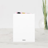 キティ猫の誕生日パーティーキッズ カード (裏面)