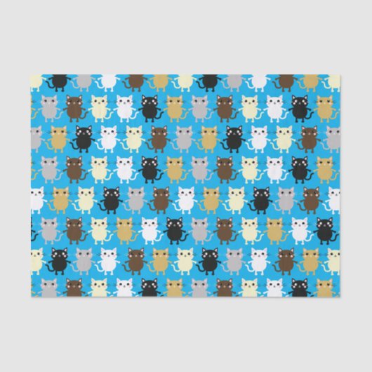 キティ猫の誕生日パーティーキッズ 薄葉紙 (正面)