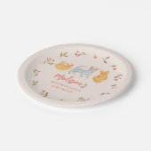 キティ猫ガールムーブラウス誕生日パーティー ペーパープレート (アングル)