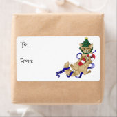 キティ猫クリスマスギフトラベル ラベル (インサイチュ)