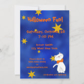 キティ猫ブルースタリーナイト金ゴールド星 招待状 (裏面)